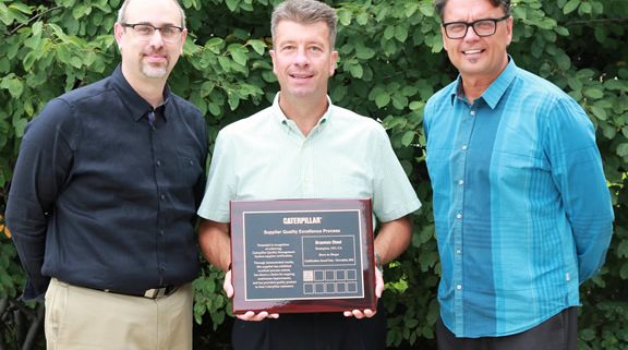 Caterpillar Awards BRANNON STEEL for Suppiler Quality Excellence